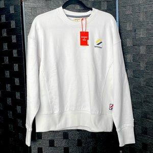 SUPERDRY White Essential Crewneck. BRAND NEW!